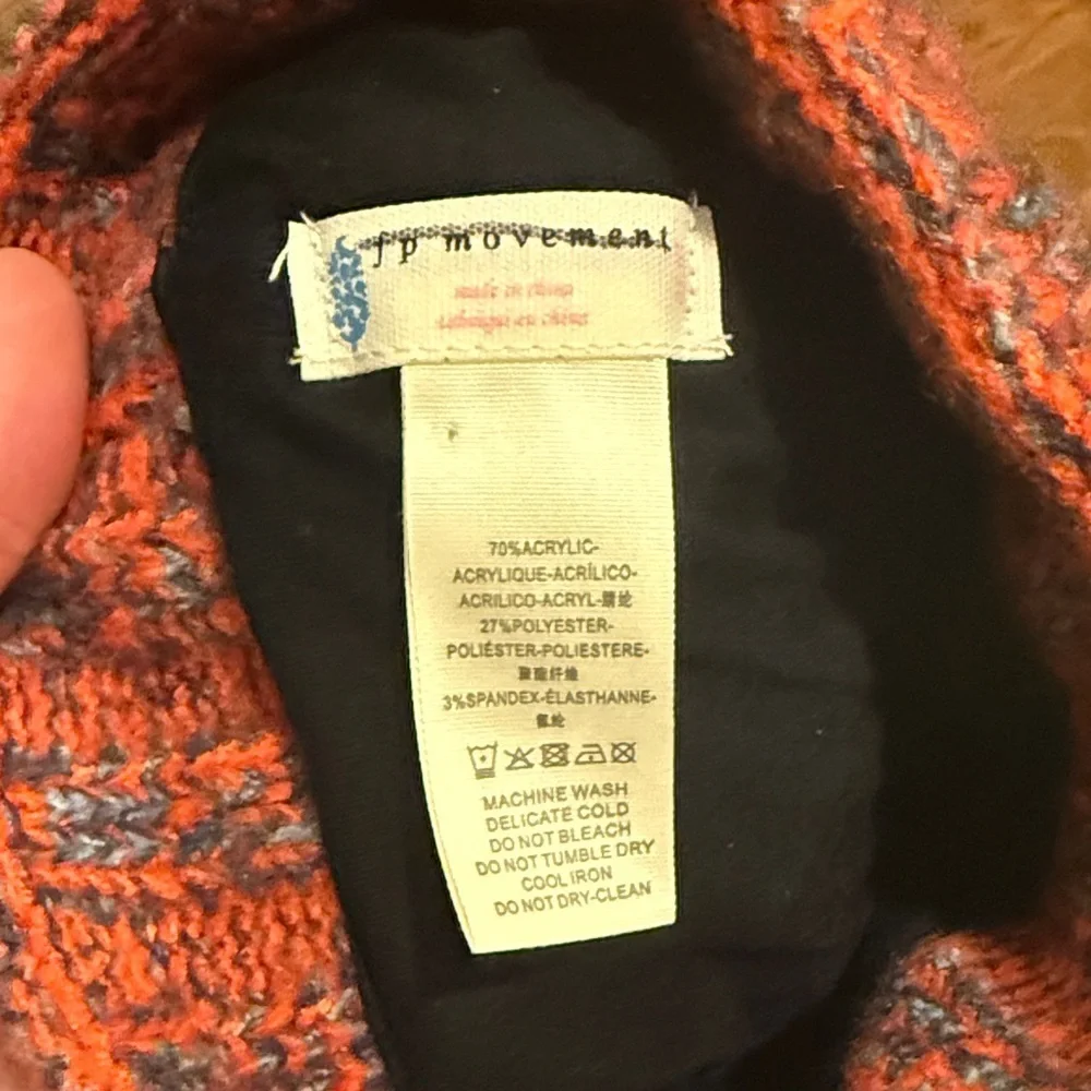 FP Movement by Free People Kids Knit Beanie - Orange and Blue
